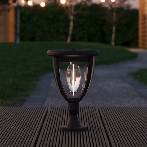 pillar light solar|solar lights for patio pillars.